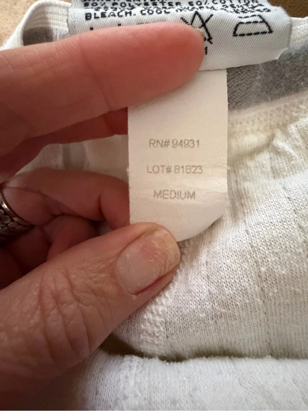 Northwest Passage Cream Thermal Washable Wool Long Johns Base Layer Men’s Medium